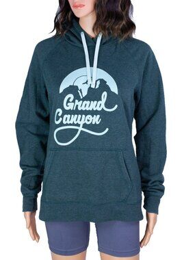 The North Face Hoodie Medium Green Grand Canyon Graphic